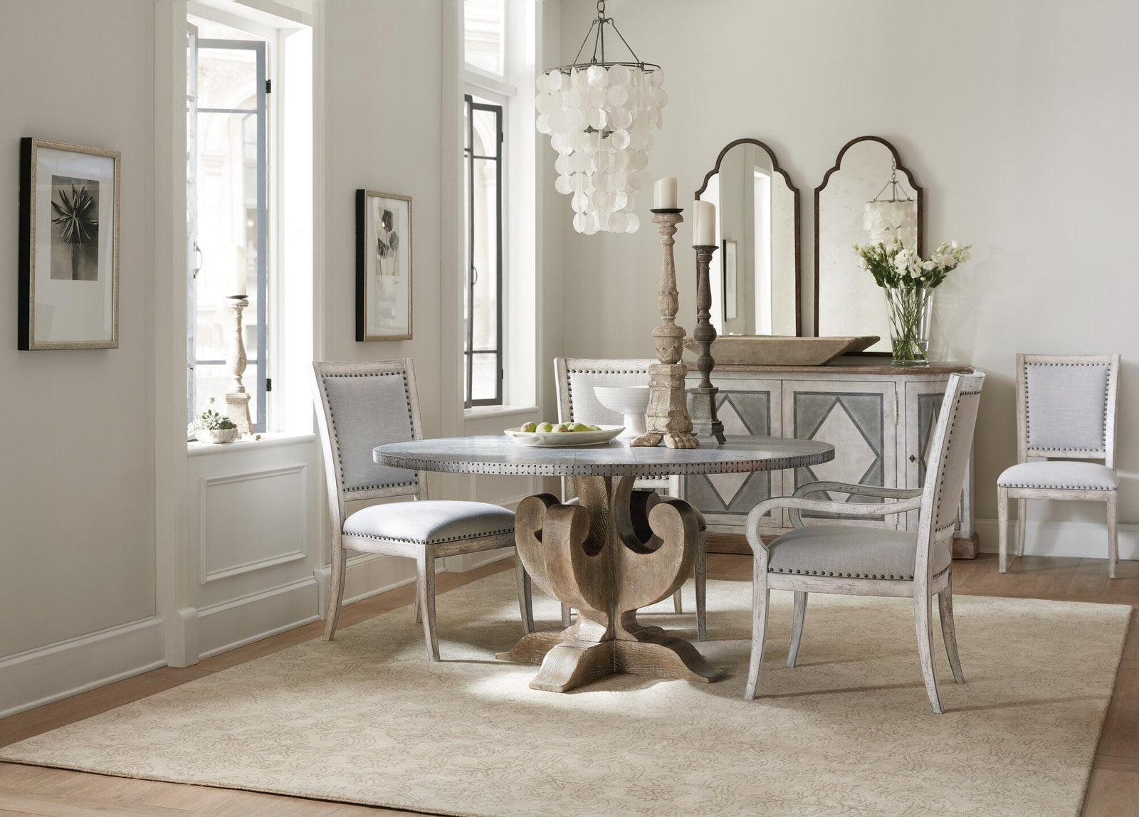 Boheme Ascension 60in Zinc Round Table Top