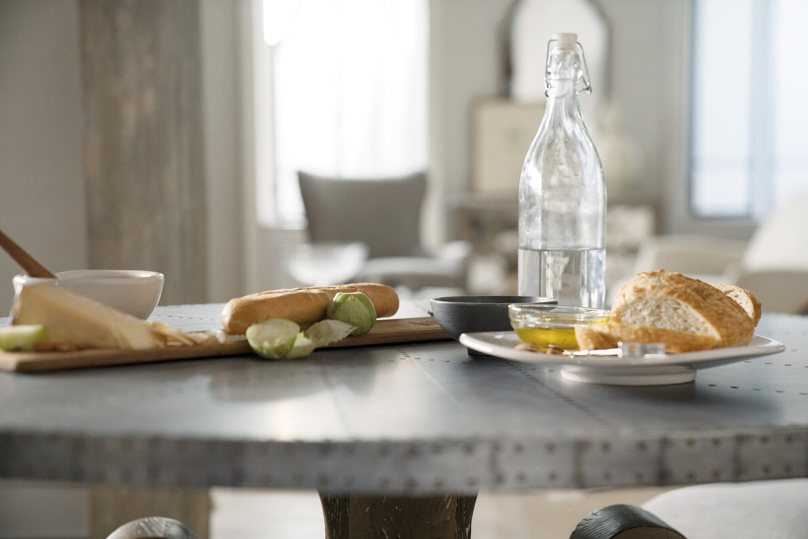 Boheme Ascension 60in Zinc Round Table Top