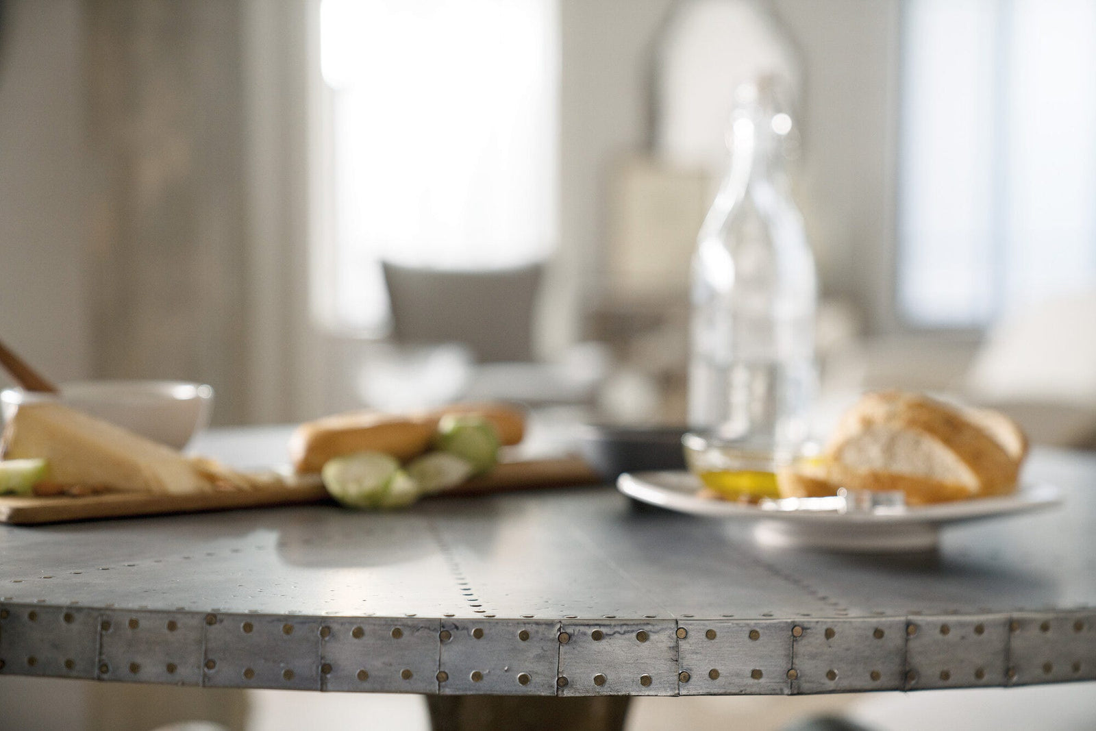 Boheme Ascension 60in Zinc Round Table Top