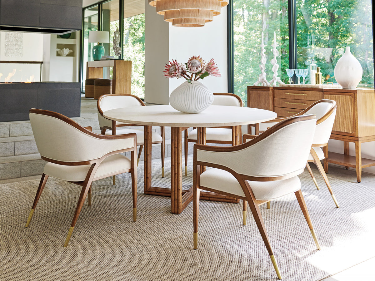 Woodard Marble Top Dining Table