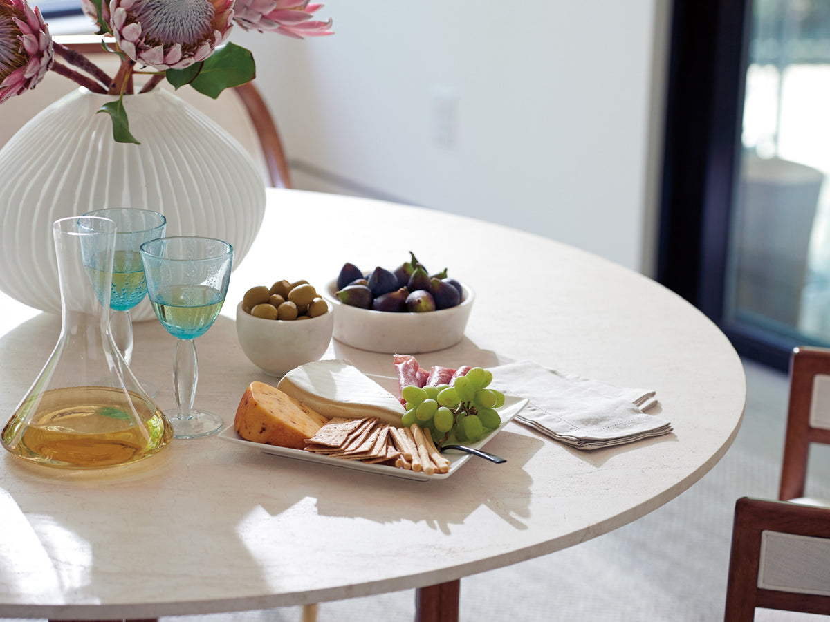 Woodard Marble Top Dining Table