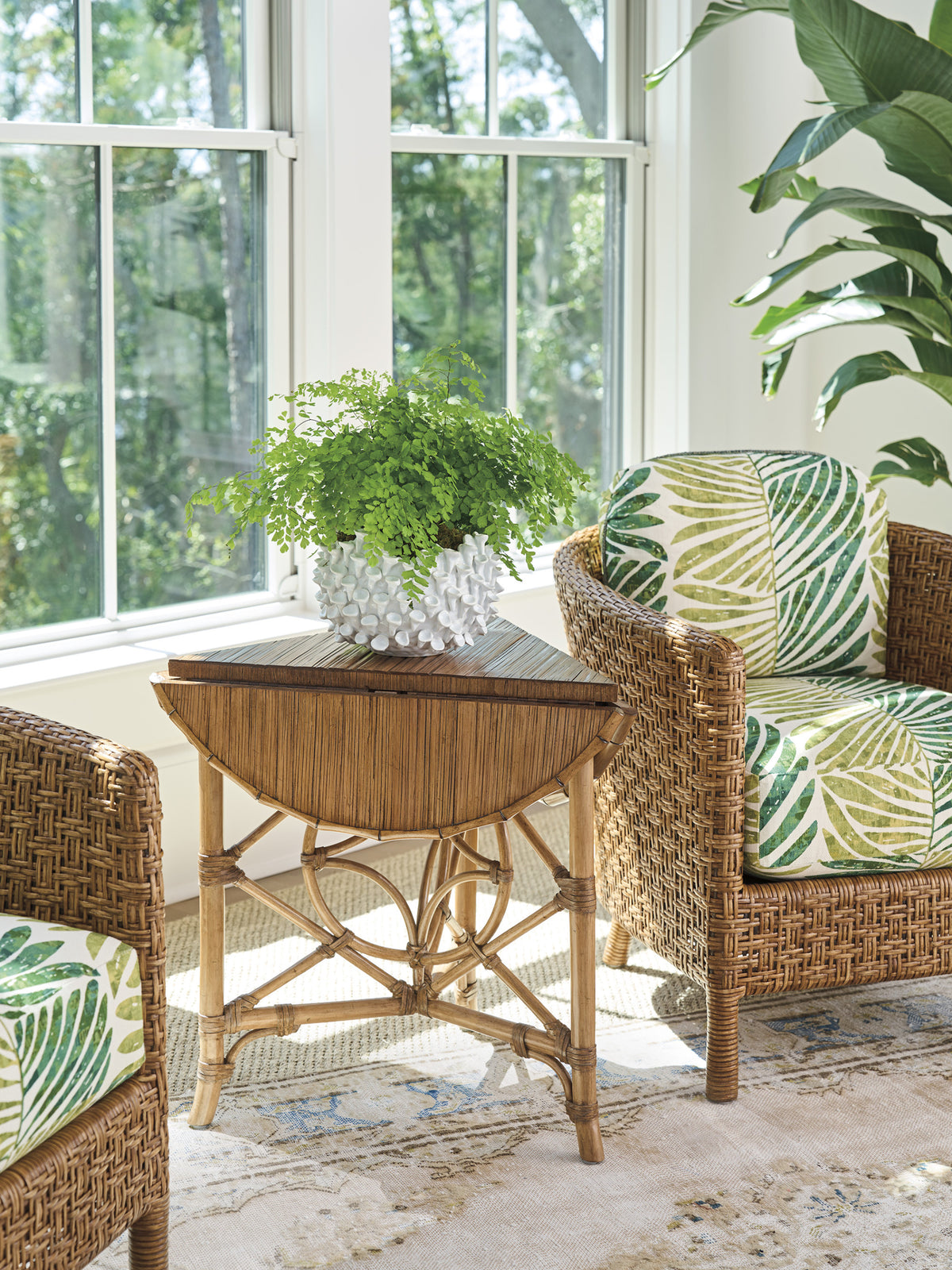 Palm Island Drop-Leaf Accent Table