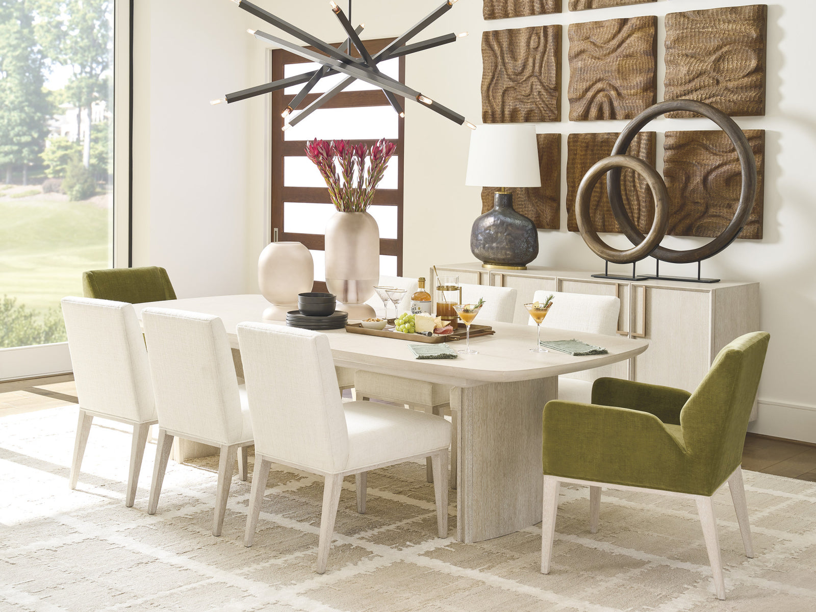 Amador Double Pedistal Dining Table