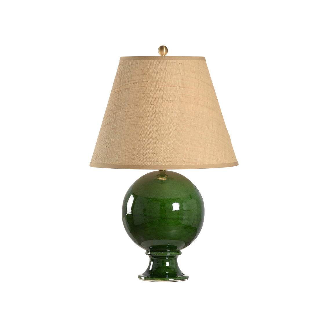 Sphere Table Lamp - Green in 30 / Ceramic/Porcelain - Chelsea House