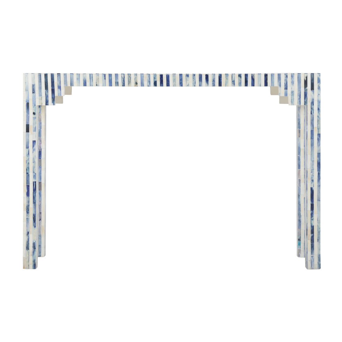 Bone Inlay Console - Blue in 32.5 / Bone - Chelsea House