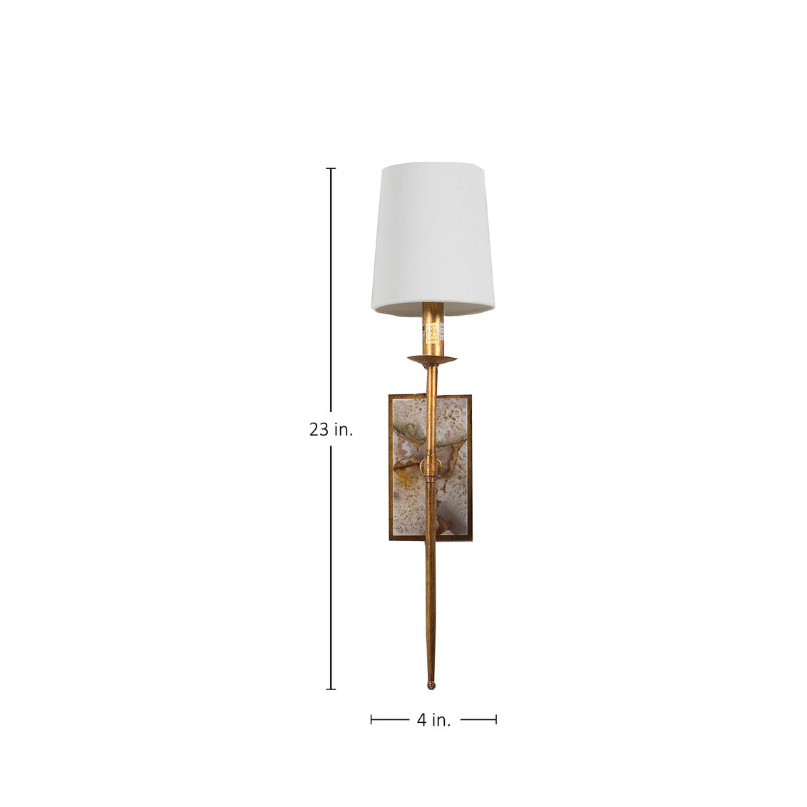 Garnet Sconce - Gold