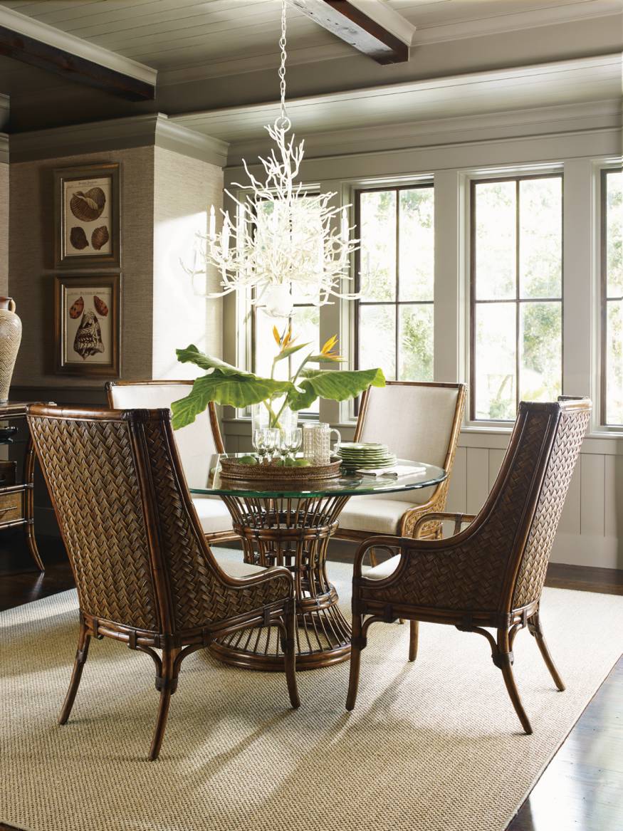 Latitude Dining Table With 60 Inch Glass Top