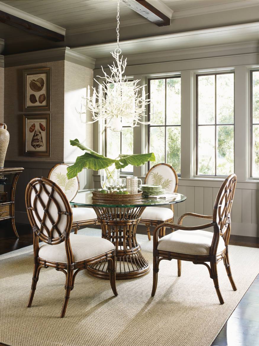 Latitude Dining Table With 60 Inch Glass Top
