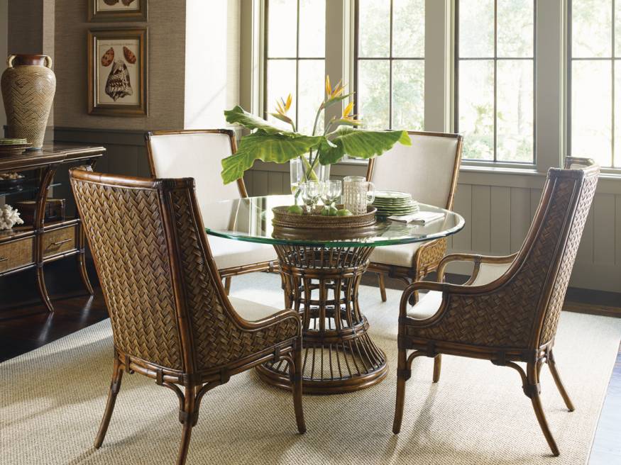 Latitude Dining Table With 60 Inch Glass Top