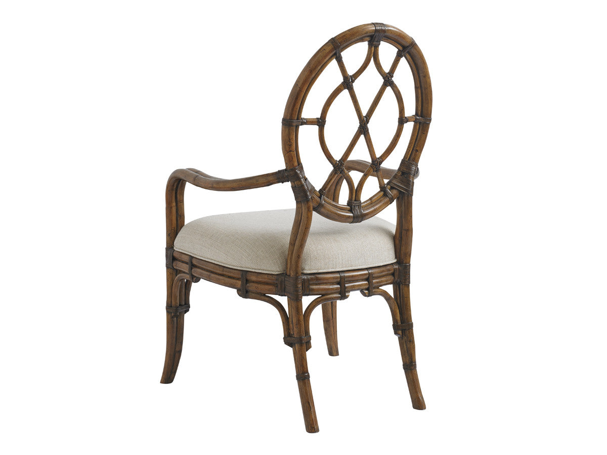Cedar Key Oval Back Arm Chair