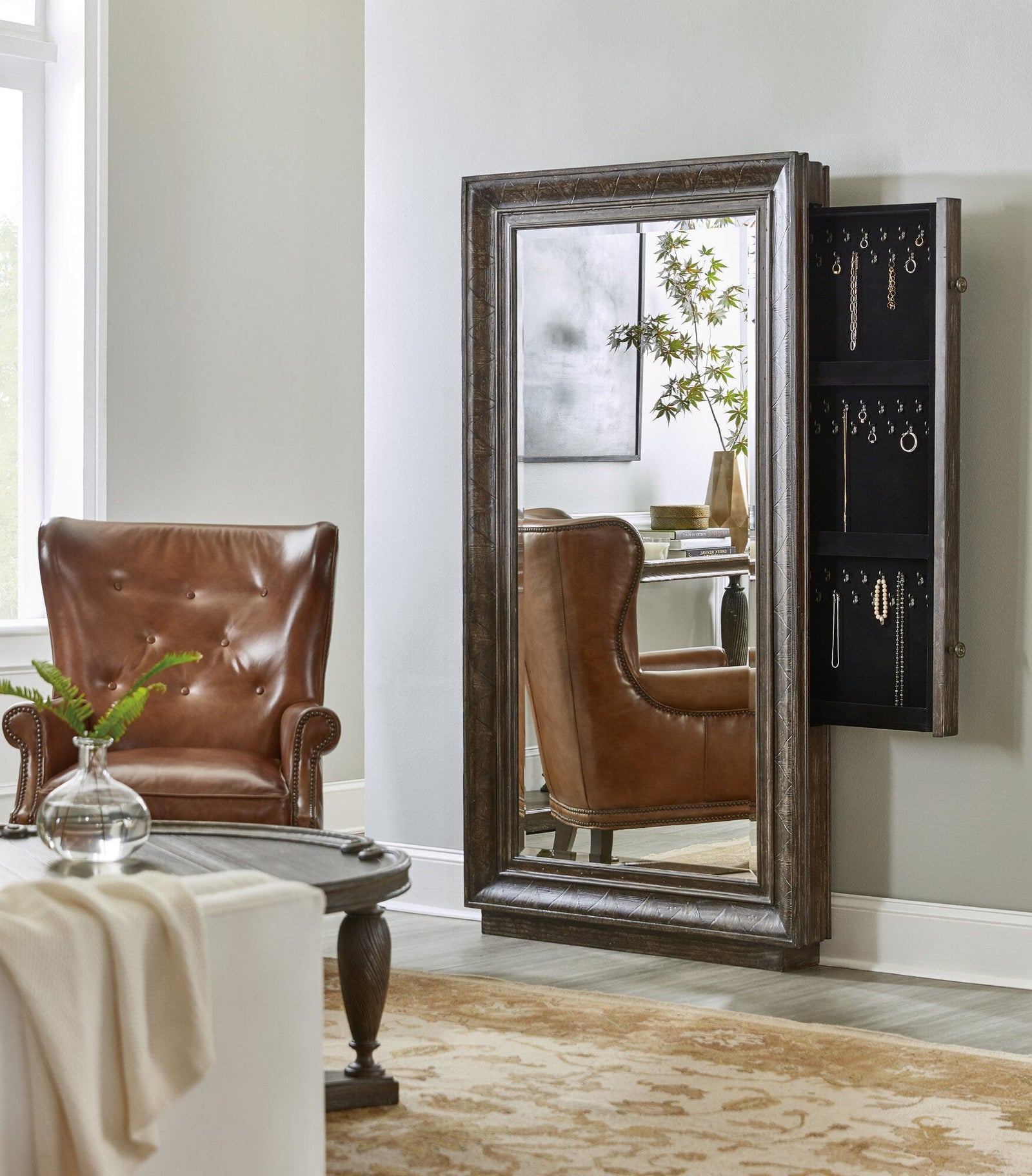 Traditions Floor Mirror withhidden jewelry storage