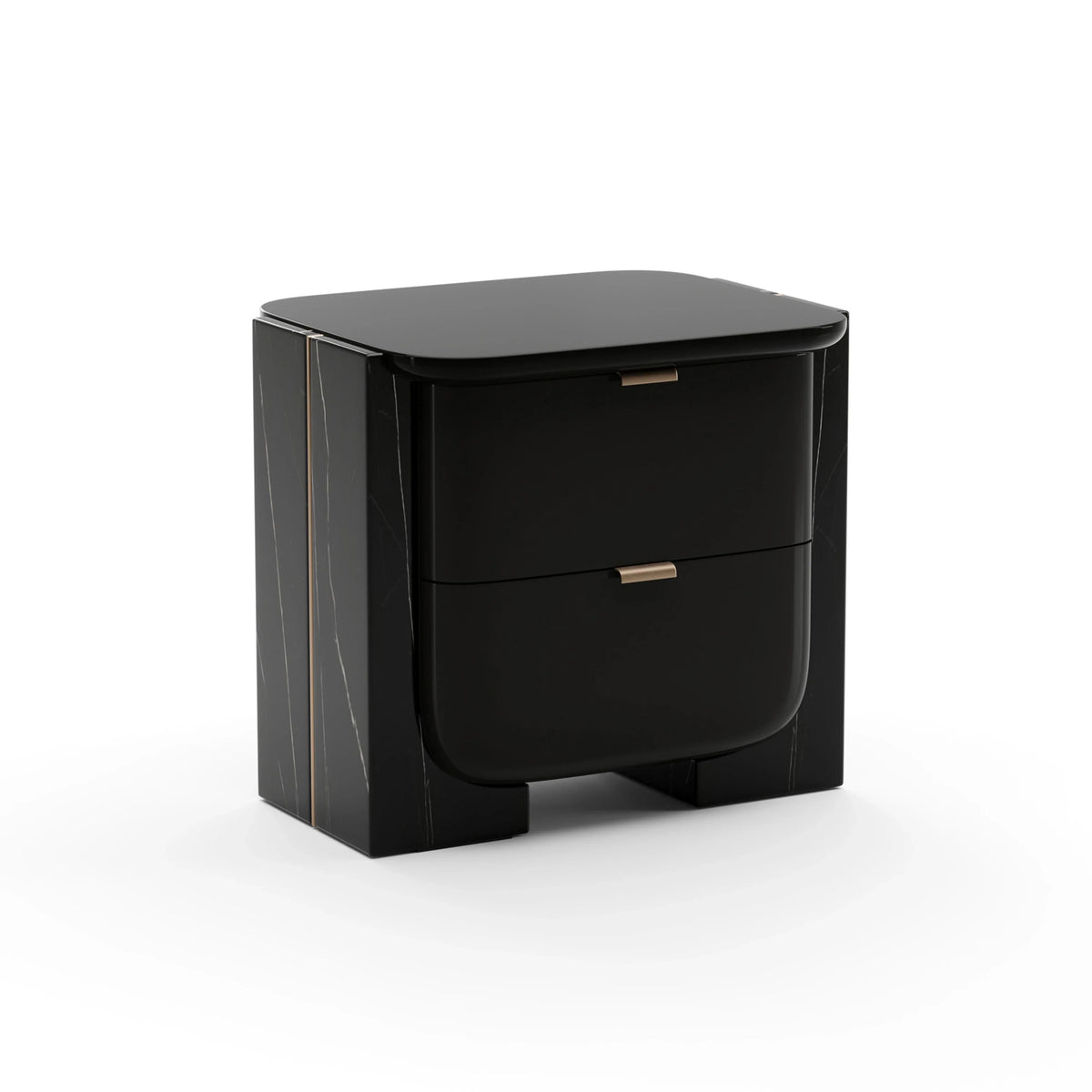 Overlap Small Nightstand Dark