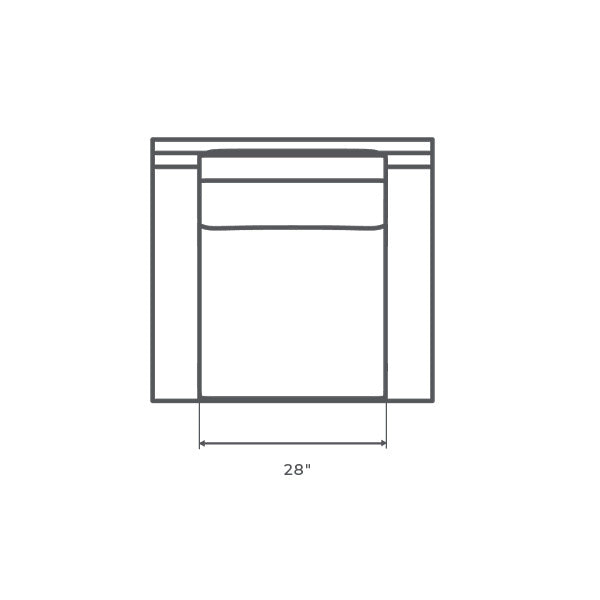 LAB Standard Depth Chair in Fabric