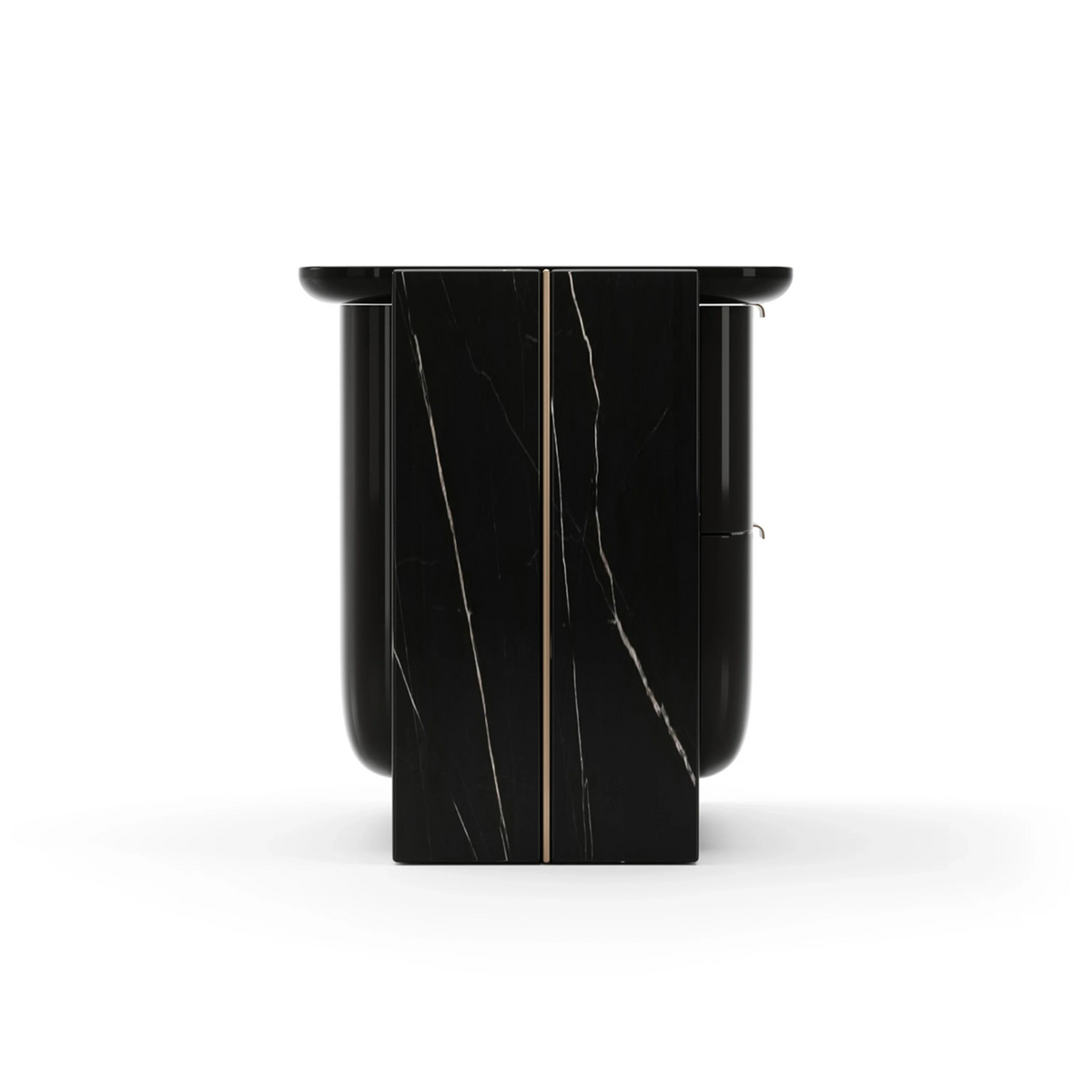 Overlap Small Nightstand Dark