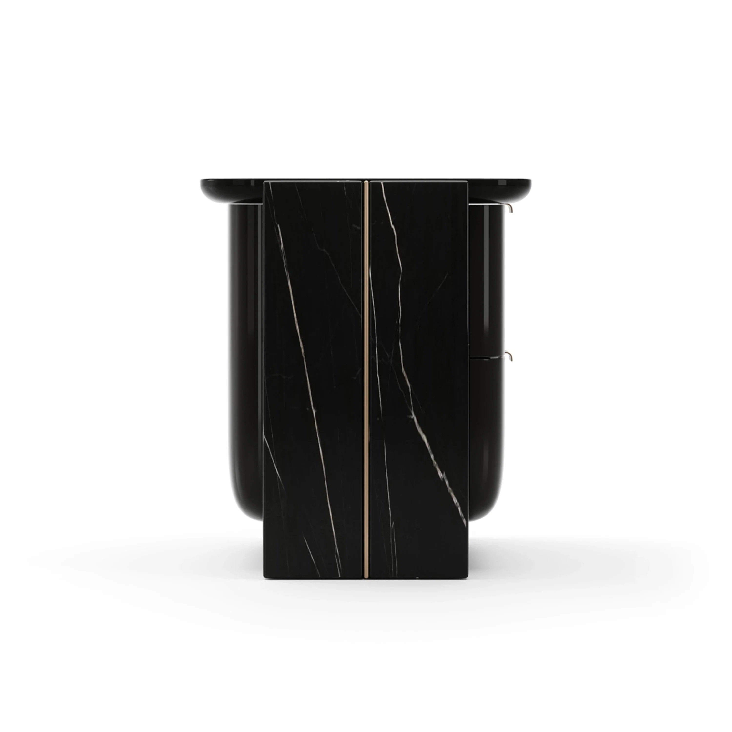 Overlap Small Nightstand Dark