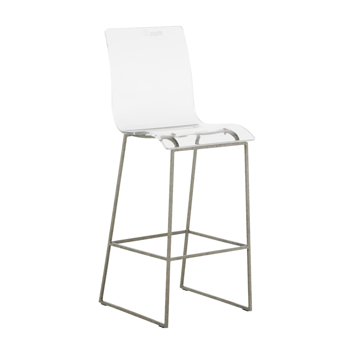 King 30.25' Bar Height Stool - Silver