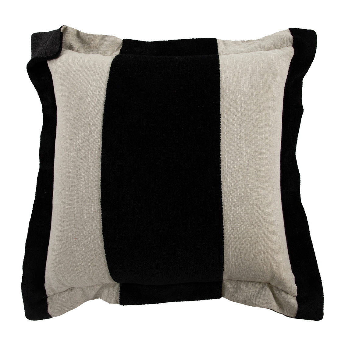Wide Stripe Chenille Midnight Poly 26x26