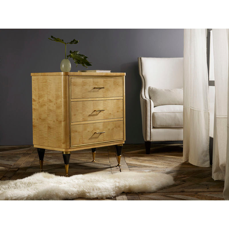 Mid Century Bedside Chest-Sycamore