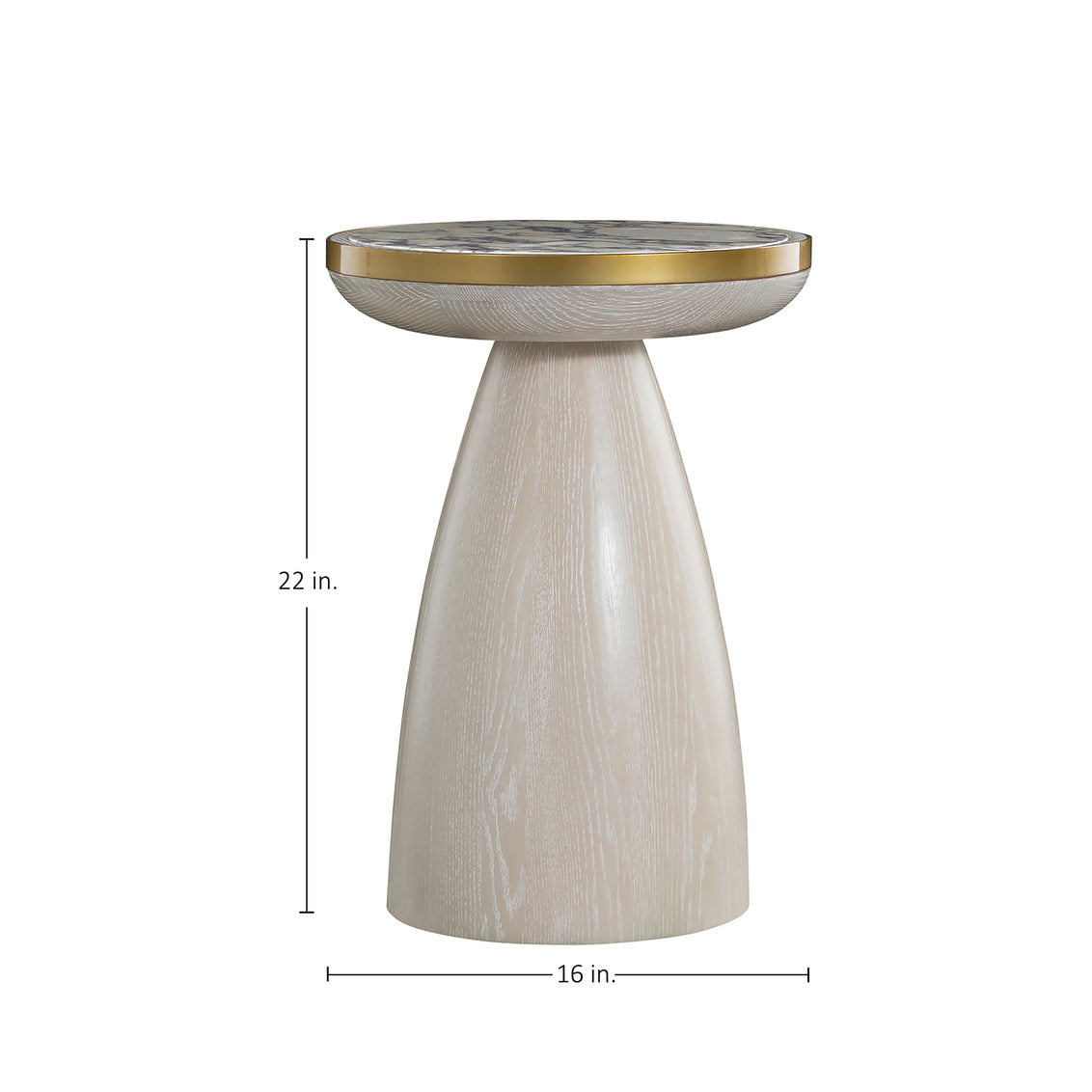 Cain Side Table - White