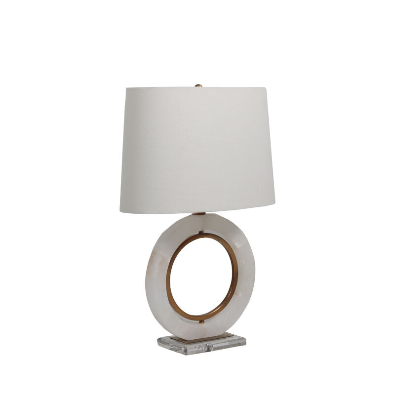 Janelle Table Lamp - Alabaster