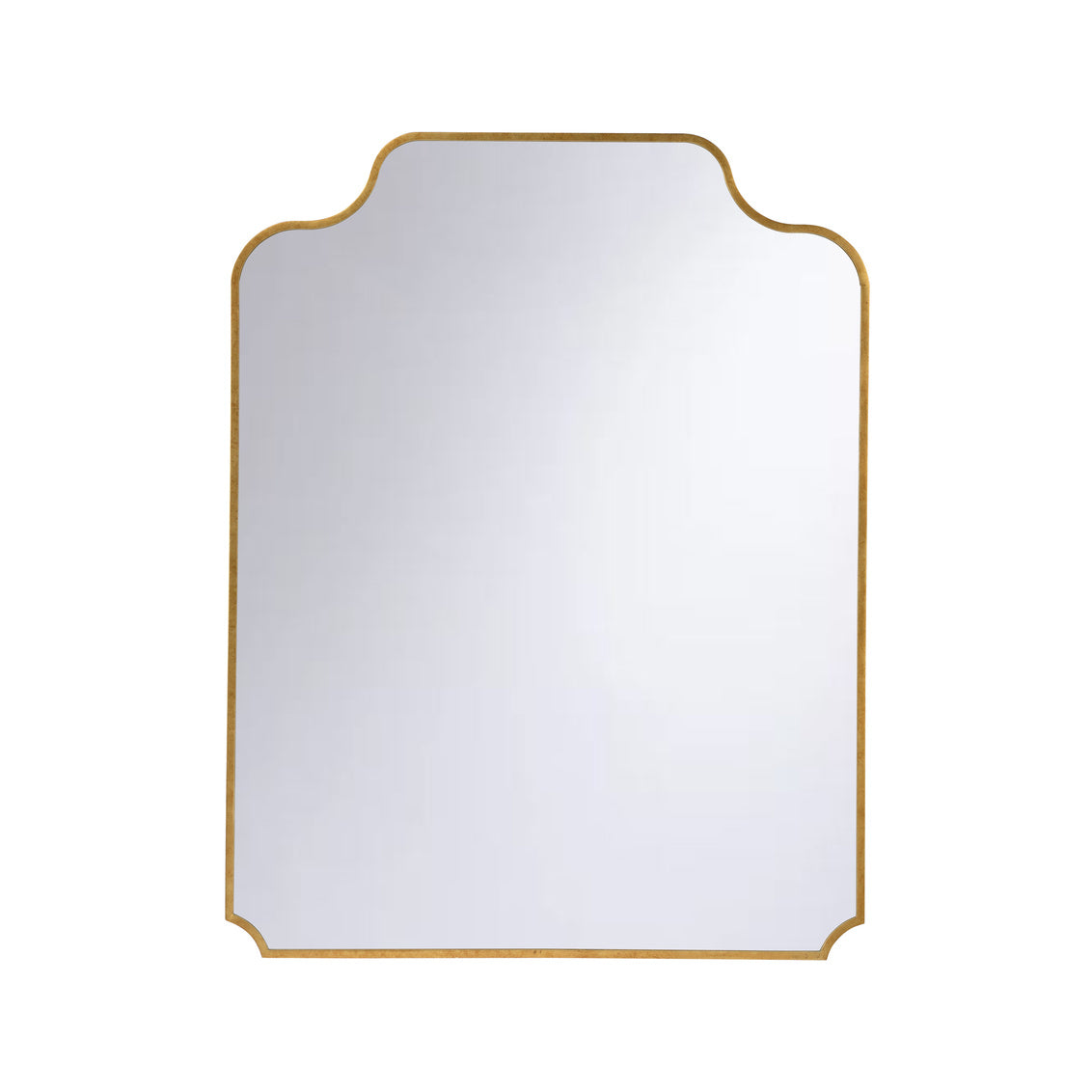 Sartilly Mirror - Gold Leaf in Antique Gold Leaf/Clear / Metal - Chelsea House