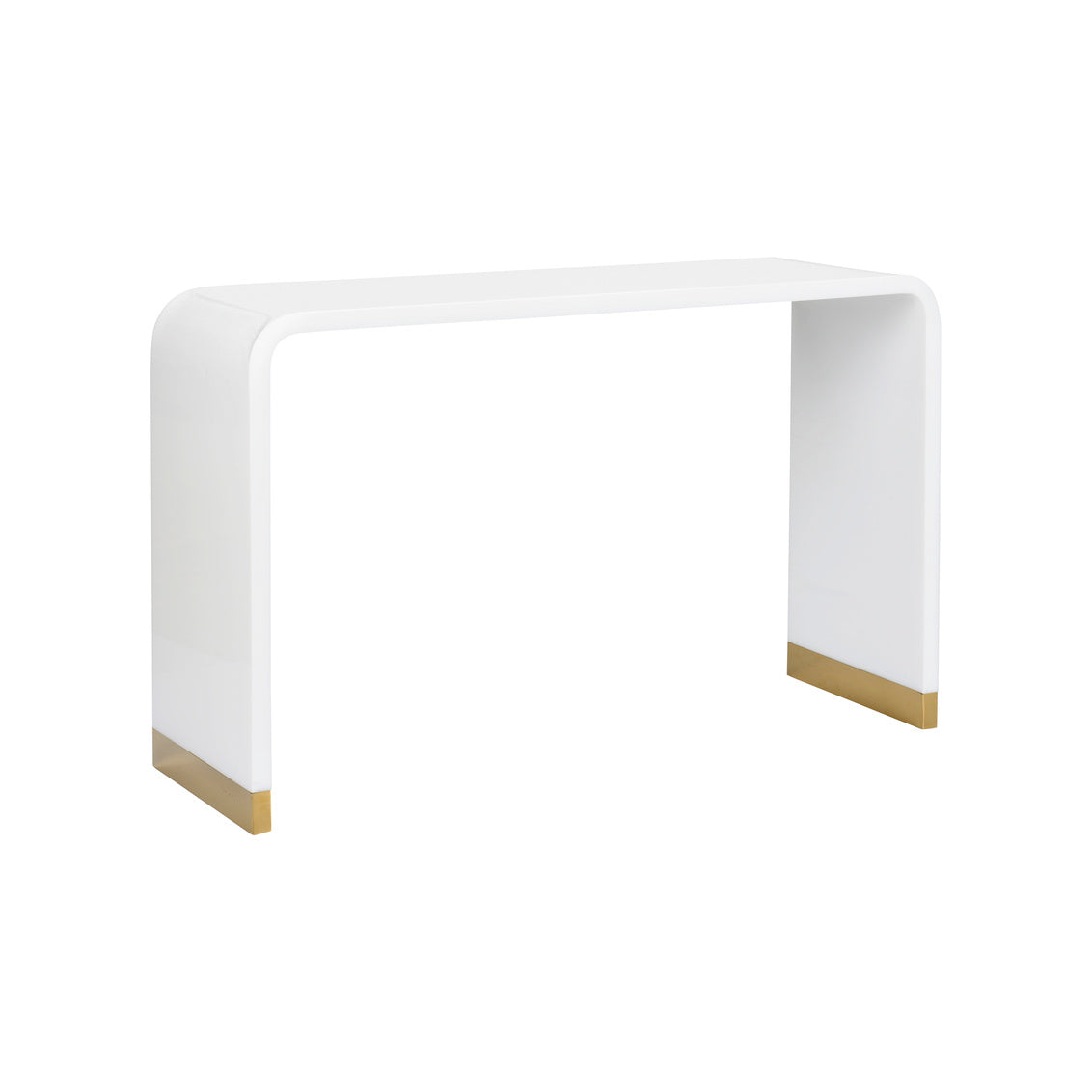 Waterfall Console - White in 30.5 / Acrylic - Chelsea House