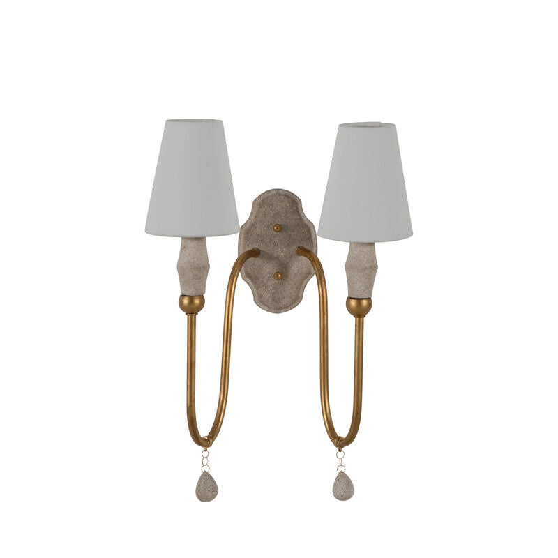 Clay Sconce - Double