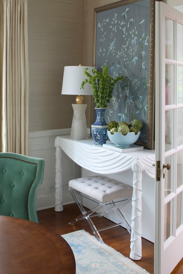 Soho Tufted Bench in 18.5 / Acrylic - Chelsea House