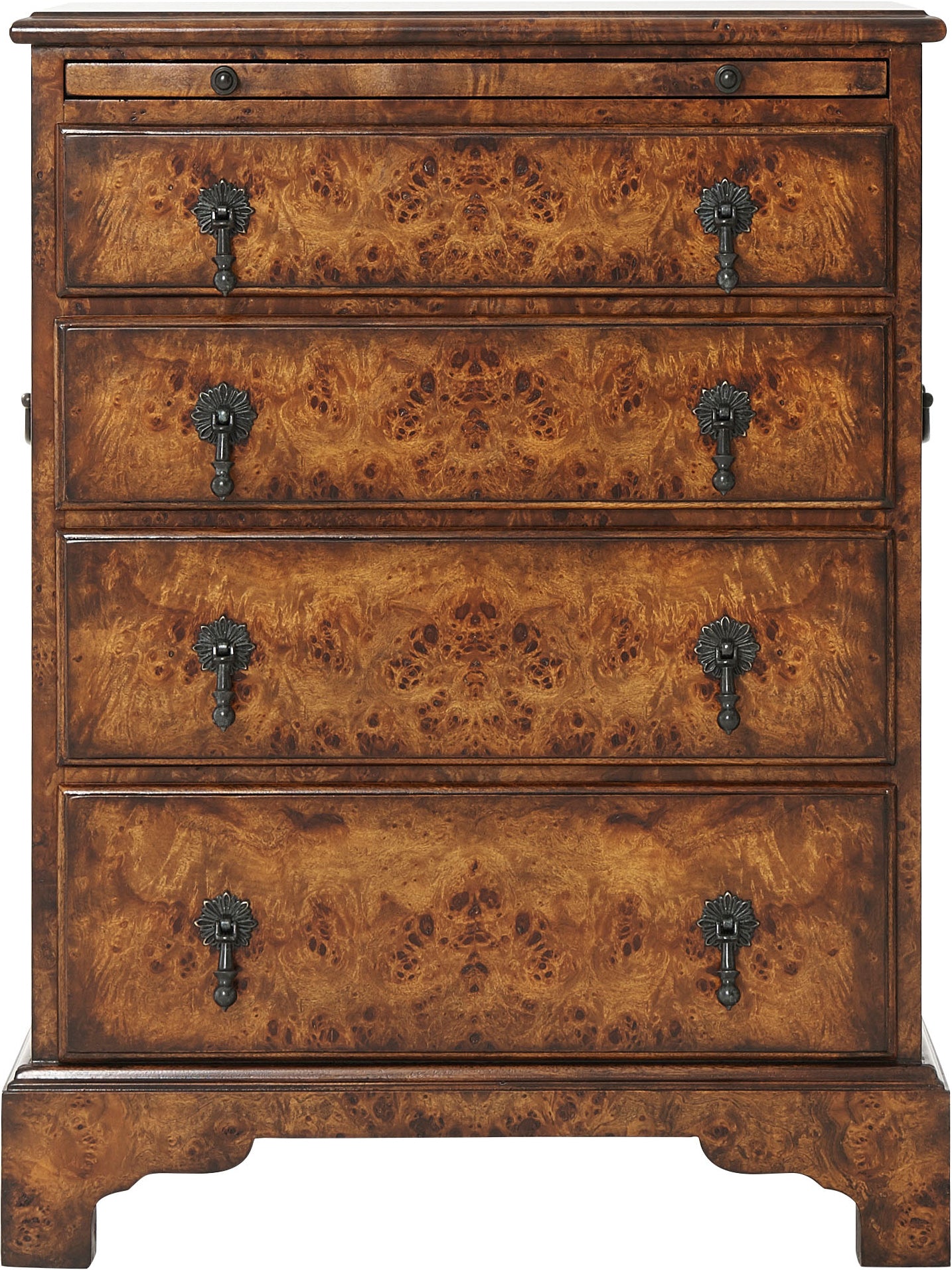 Bachelor's Nightstand in Poplar Burl Veneer - Theodore Alexander