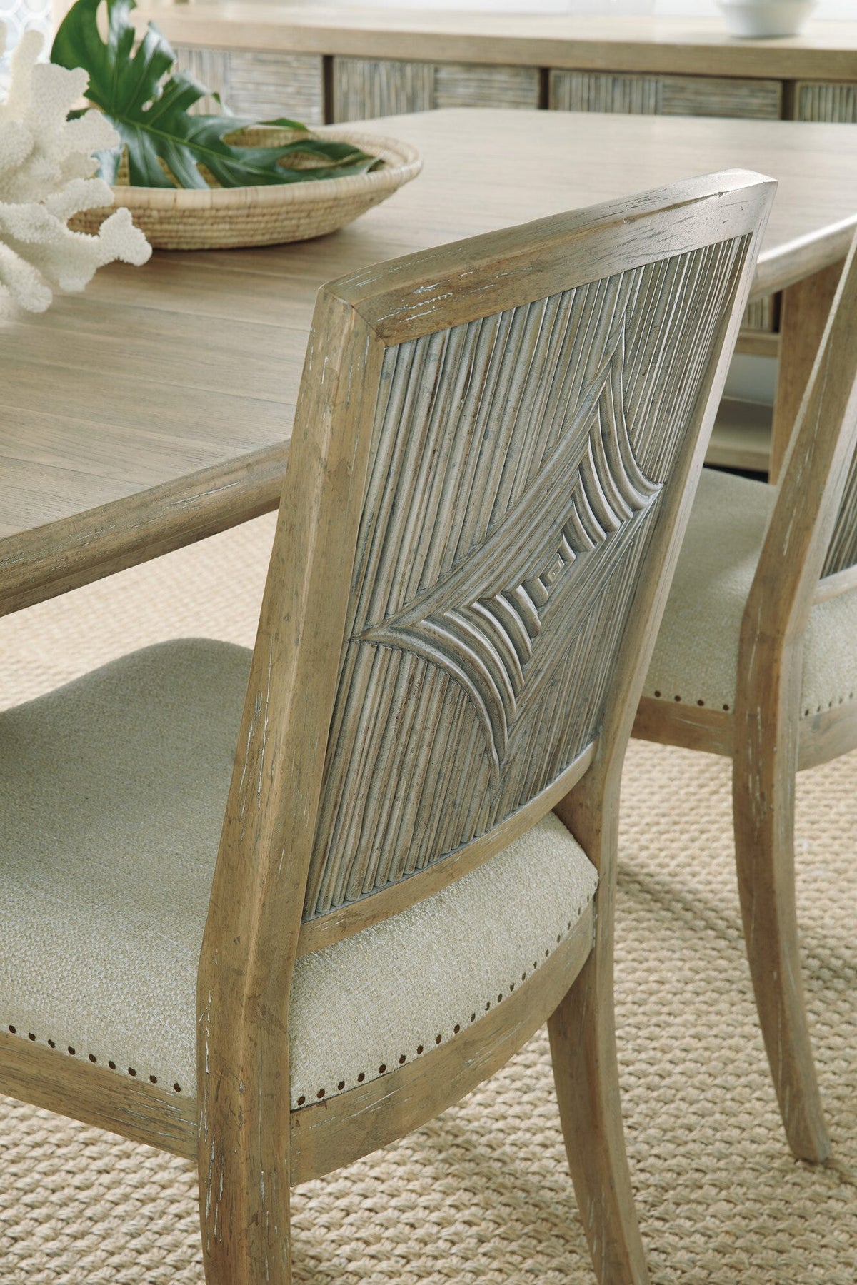 Surfrider Carved Back Side Chair