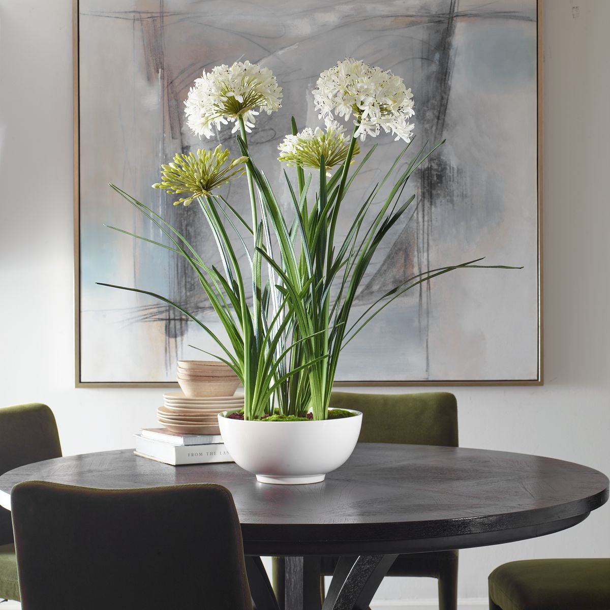 Purity Agapanthus Centerpiece