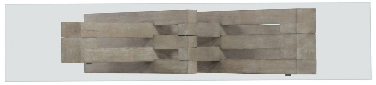 Affinity Glass Top Accent Console