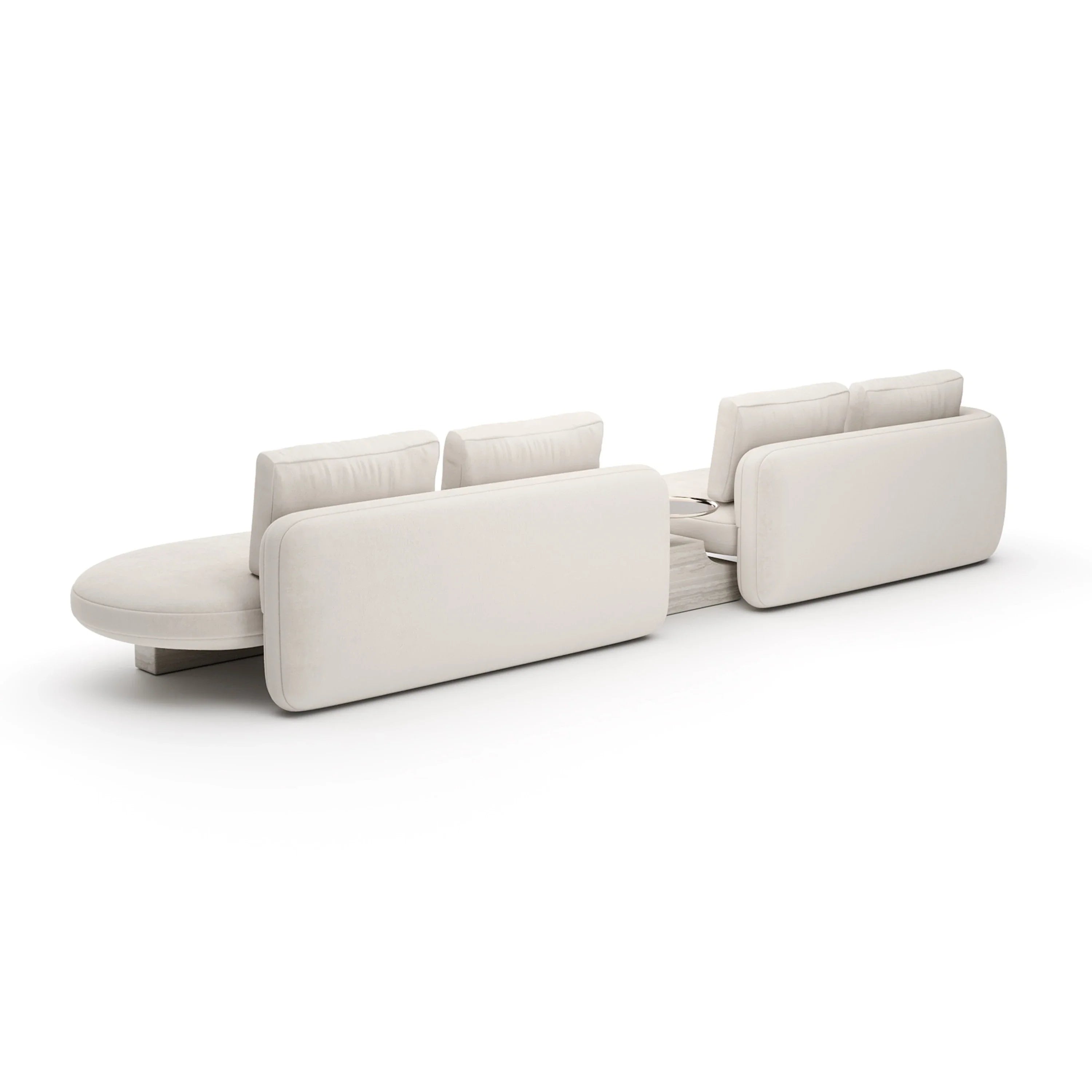 Overlap Right Bumper Sectional Ecru – Sectionals by Caracole | Sutter & Vale