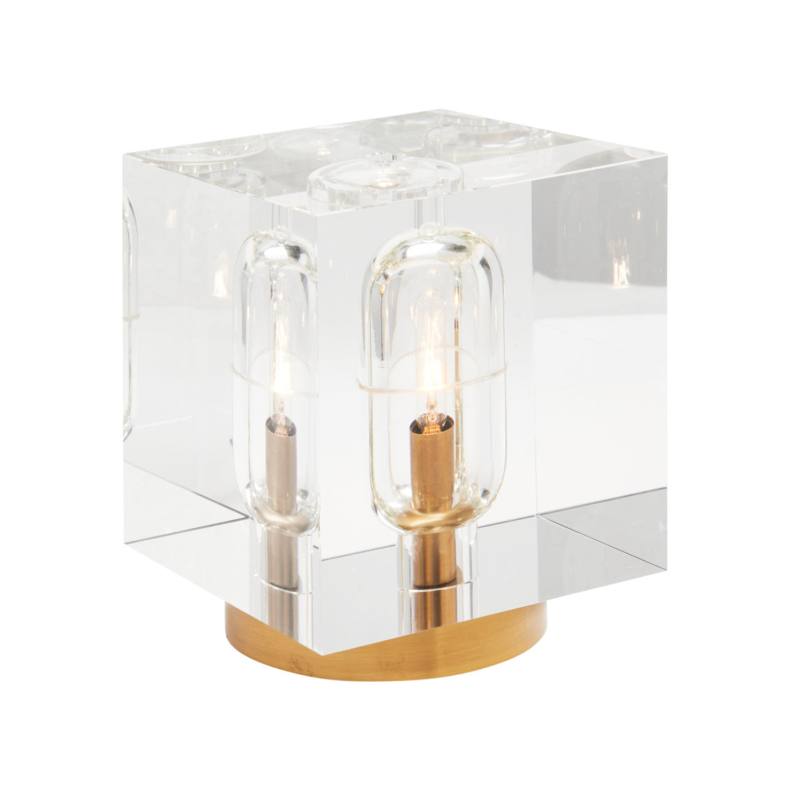 Cube Lamp in 3 / Crystal - Chelsea House