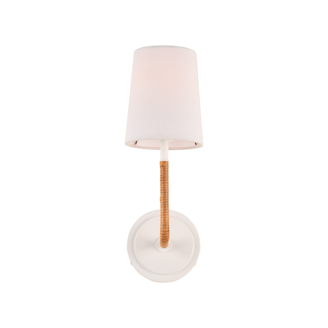 Amelia Sconce - White in White/Natural / Metal - Chelsea House