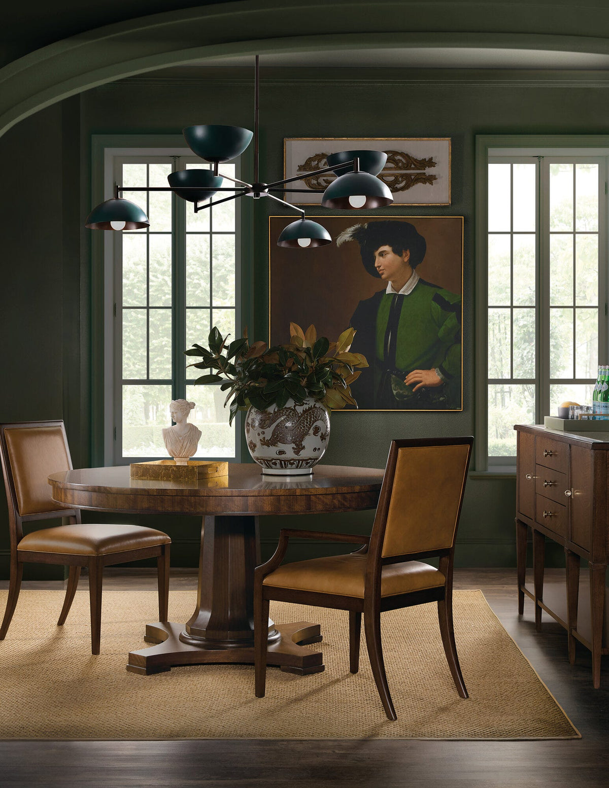 Archives leather Side Chair