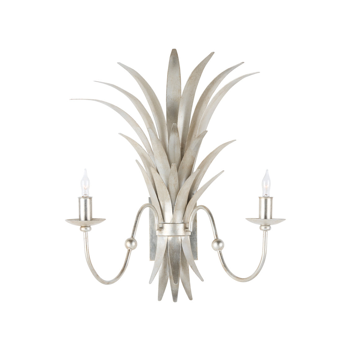 Wheat Sconce - Silver Electrified in Antique Silver Leaf / Metal - Chelsea House