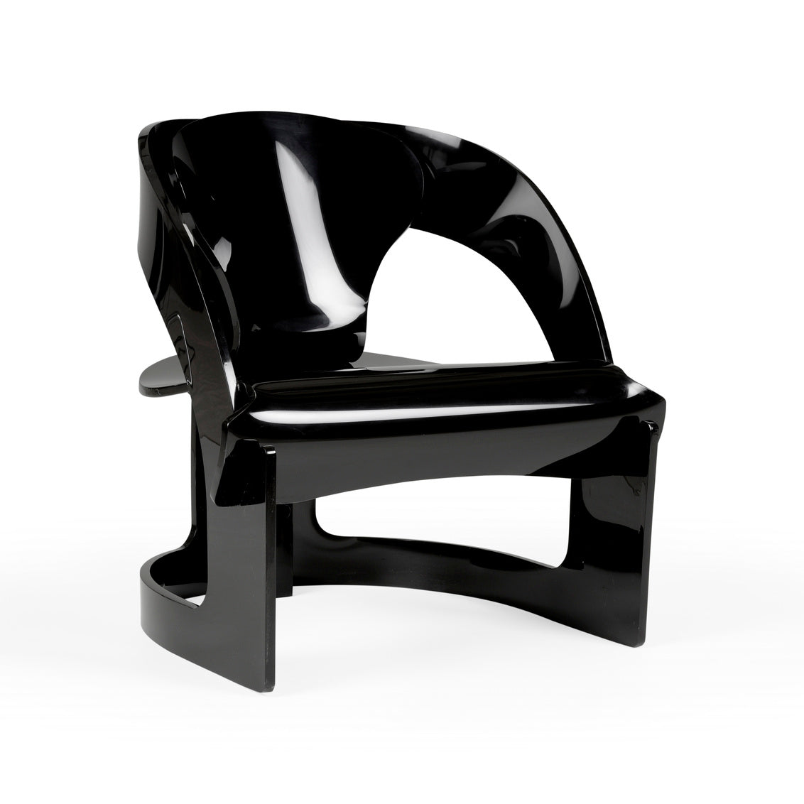 Beverly Grove Acrylic Chair - Black