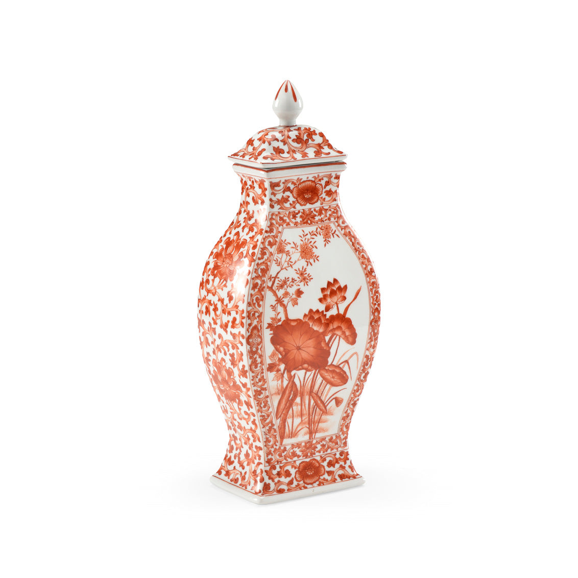 Covered Lotus Leaf Vase