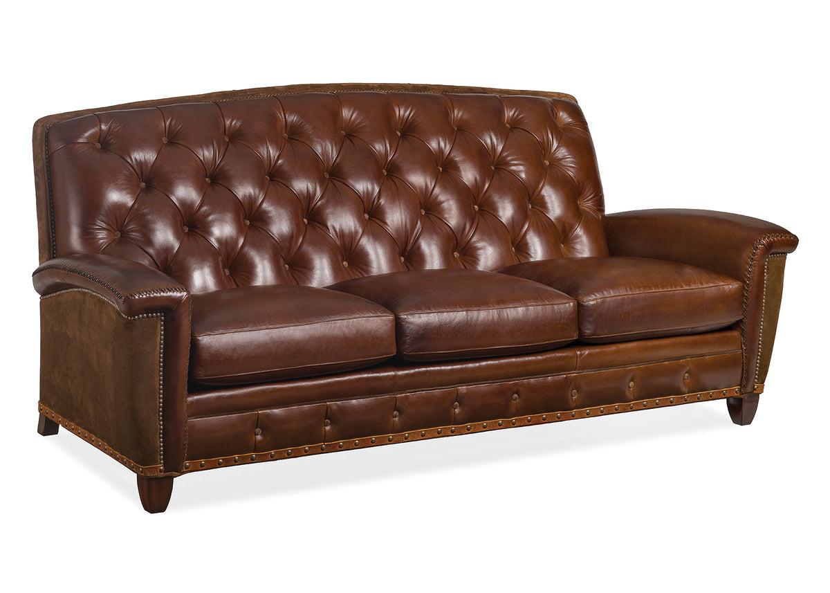 French Curve Tufted Sofa