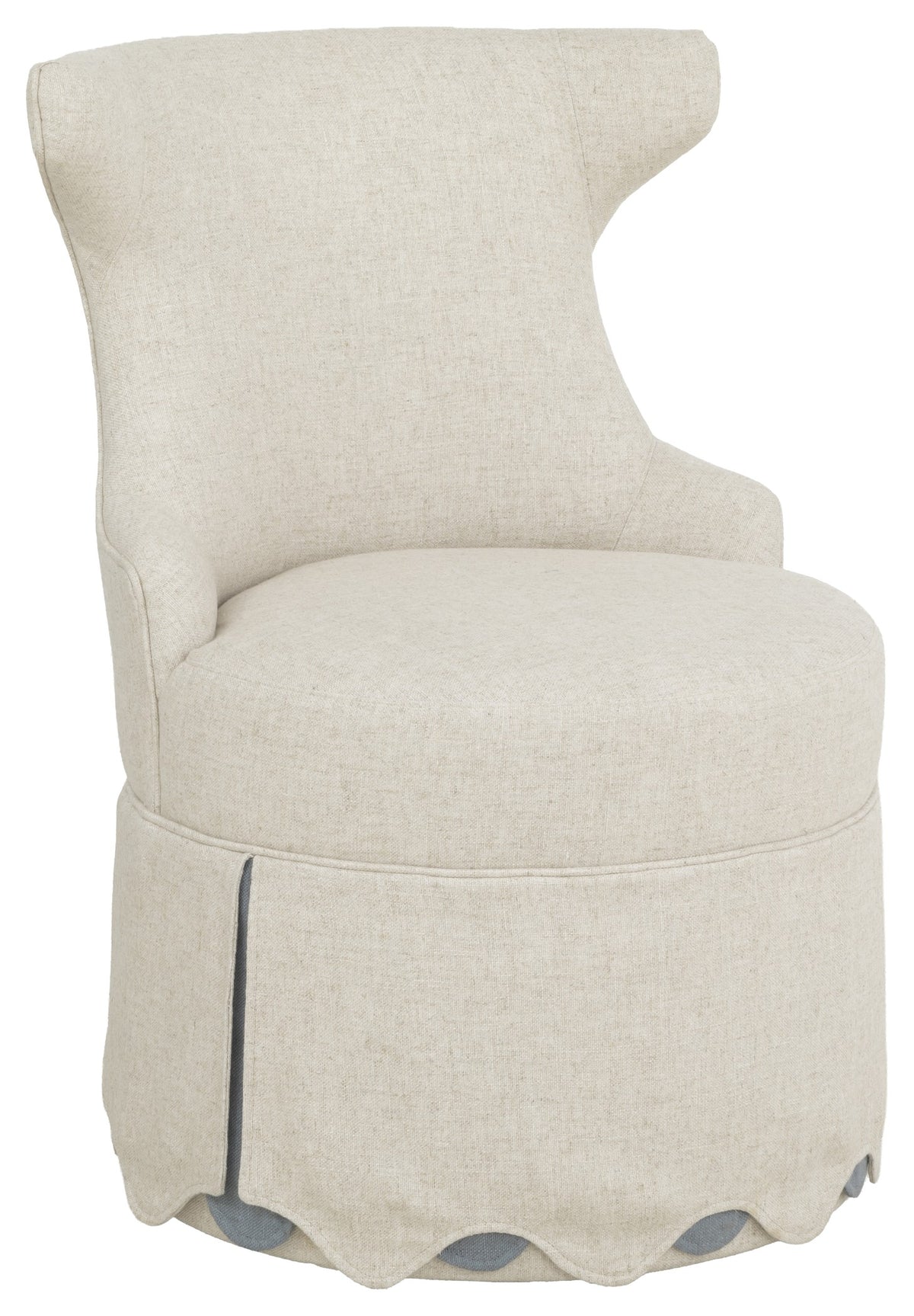 Lily Skirted Swivel Chair (6222-31) - Fairfield Chair
