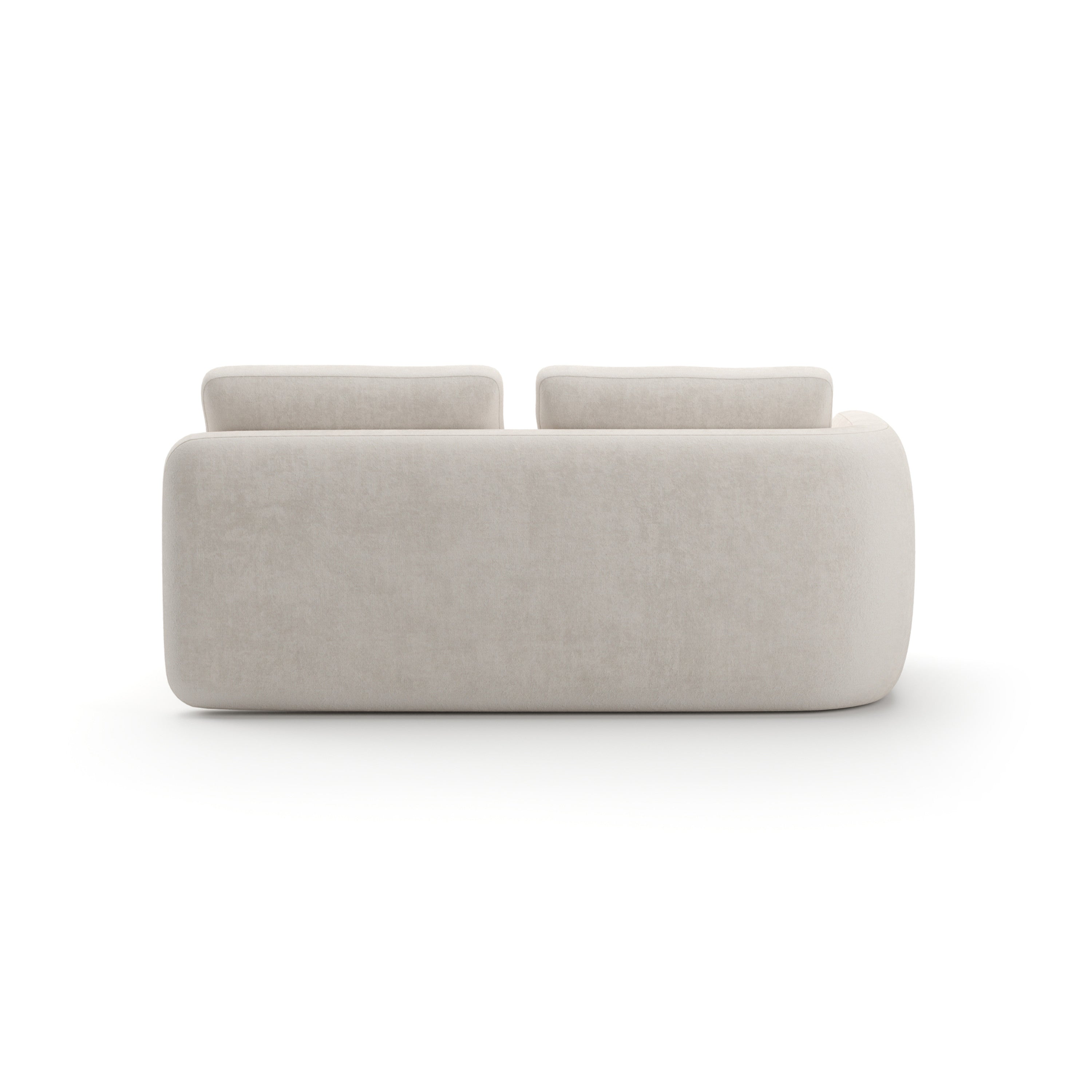 Overlap Laf Loveseat Ecru