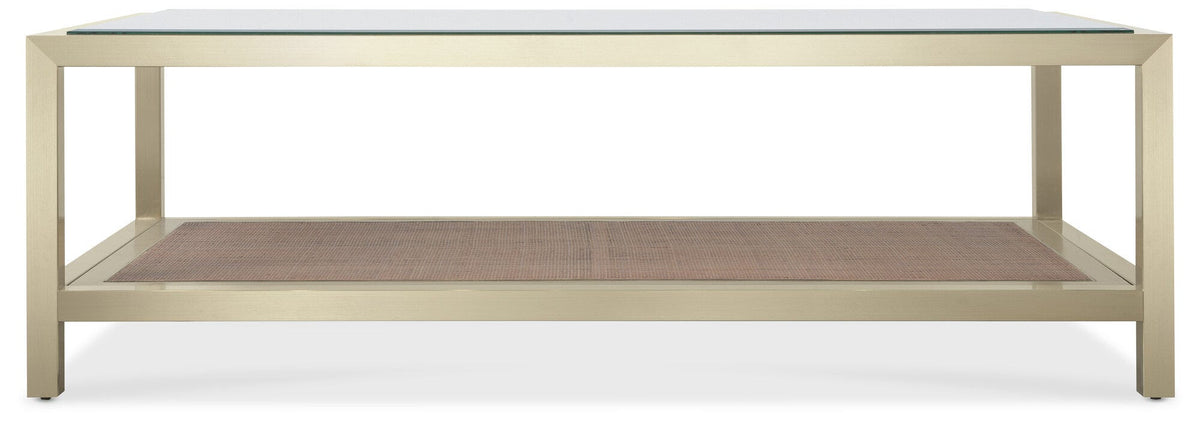 Melange Raising Cane Cocktail Table