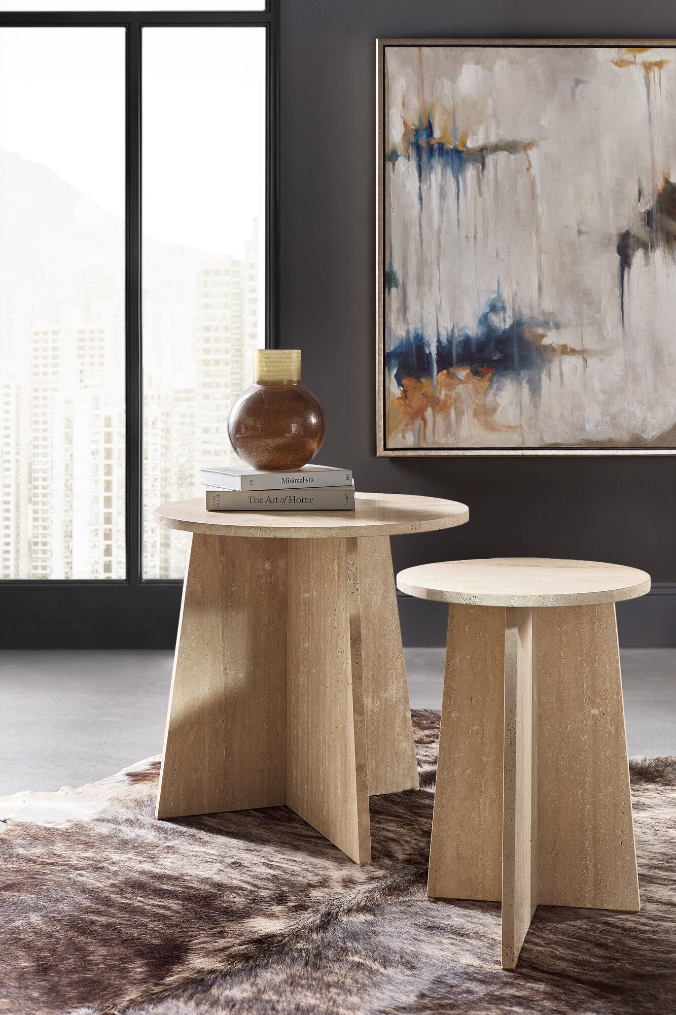 Melange Cirque End Table