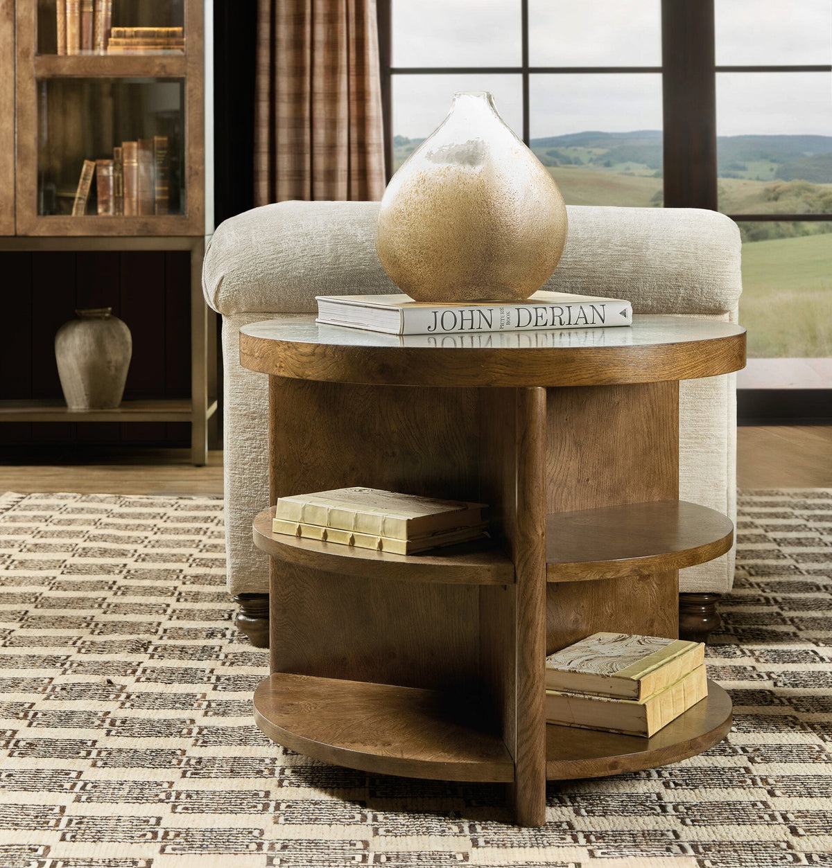 Melange Mulholland Round End Table