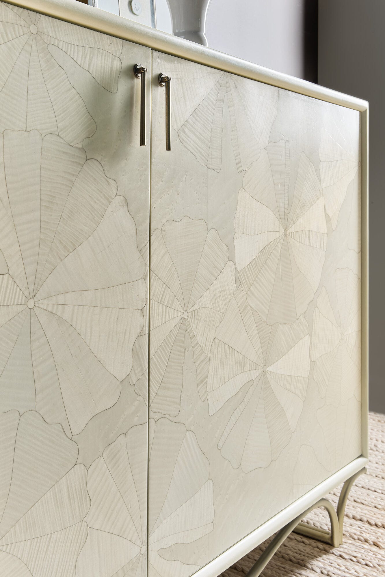 Melange White Lotus Hall Chest