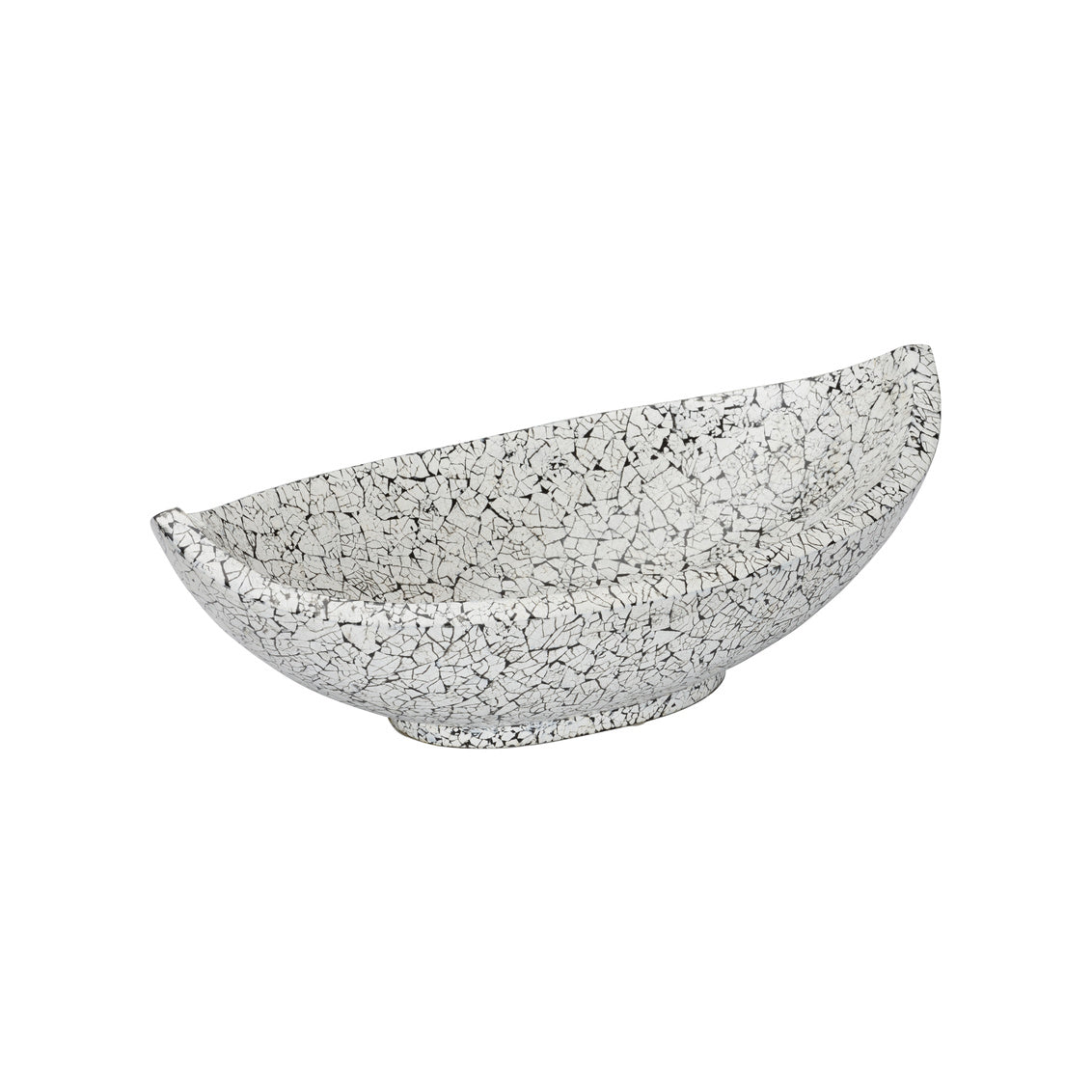 Crackled Long Bowl