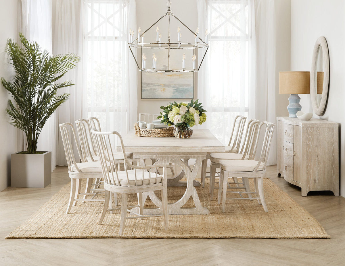 Serenity Topsail Rectangle Dining Table with 2-18in Leaves