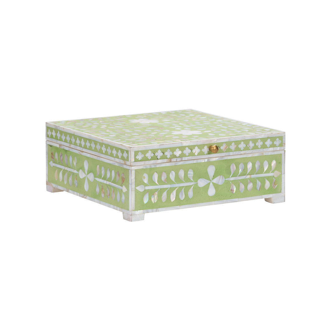 Bone Inlay Box-Green