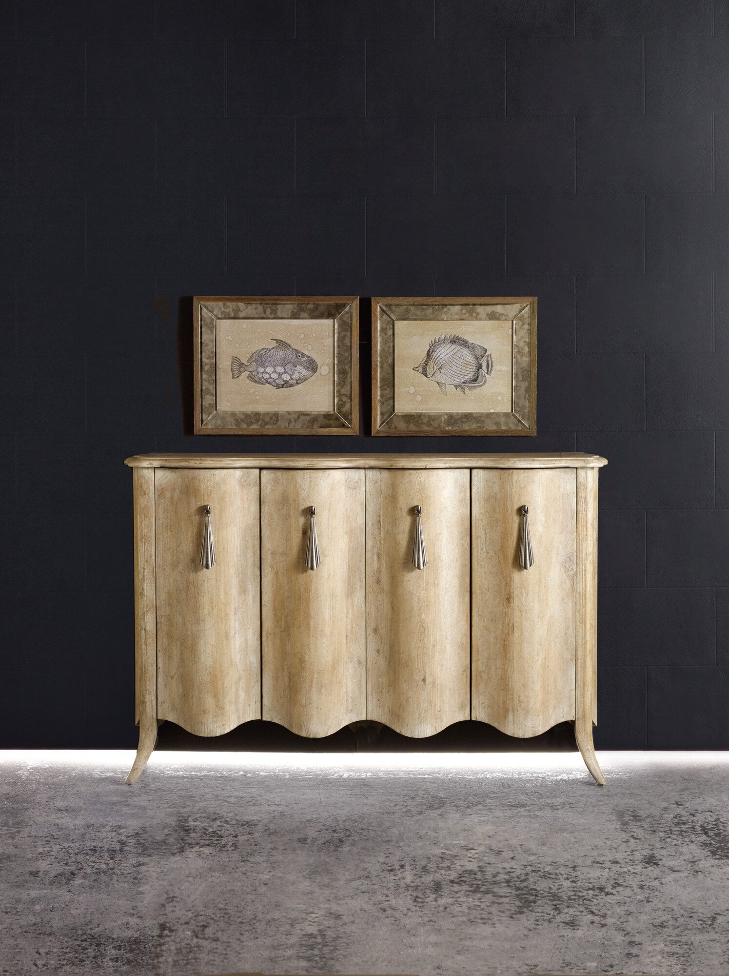 Melange Draped Credenza